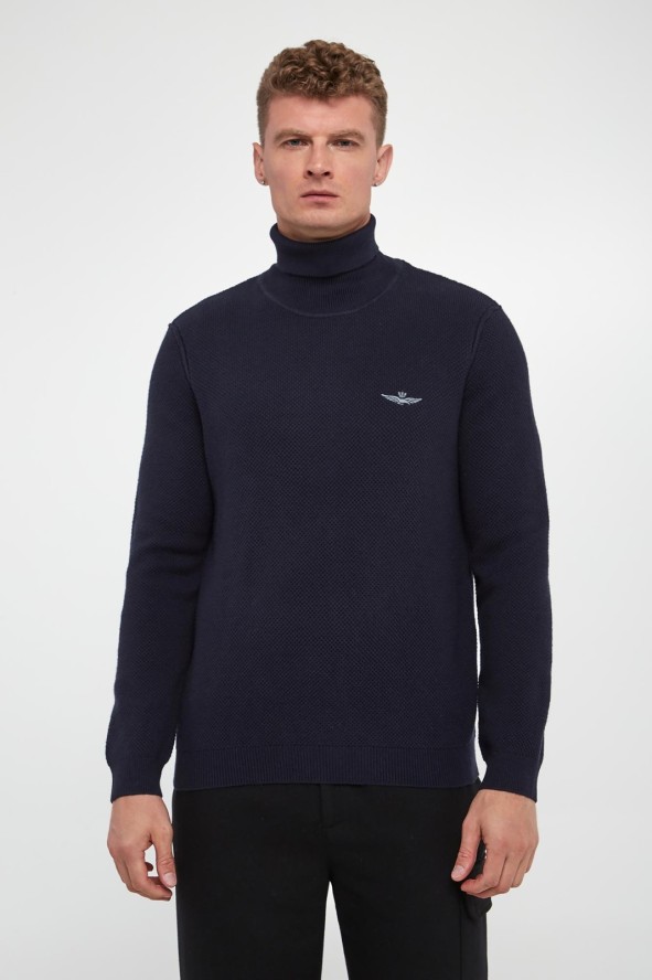 Golf męski wełniany AERONAUTICA MILITARE