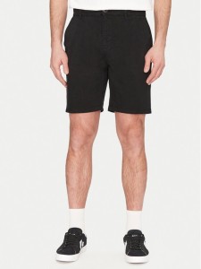 Resteröds Szorty materiałowe Chin 55251 6410 Czarny Regular Fit