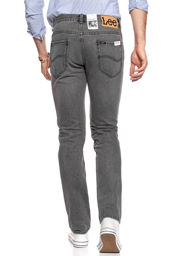 JEANSY MĘSKIE LEE RIDER GREY TRASHED L73DFFIH 112120363