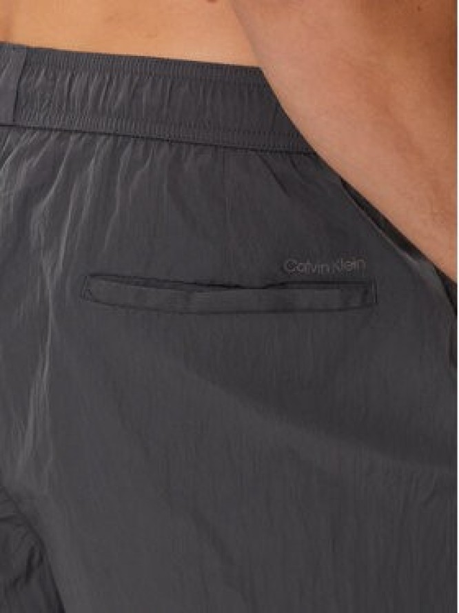 Calvin Klein Swimwear Szorty kąpielowe KM0KM01048 Szary Regular Fit