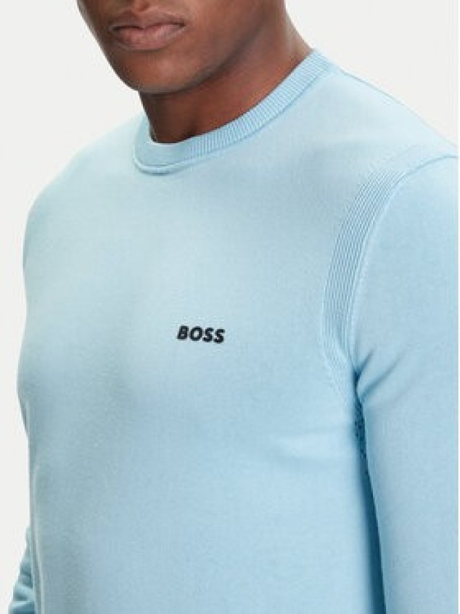 BOSS Sweter K_Ever-X 50541940 Błękitny Regular Fit