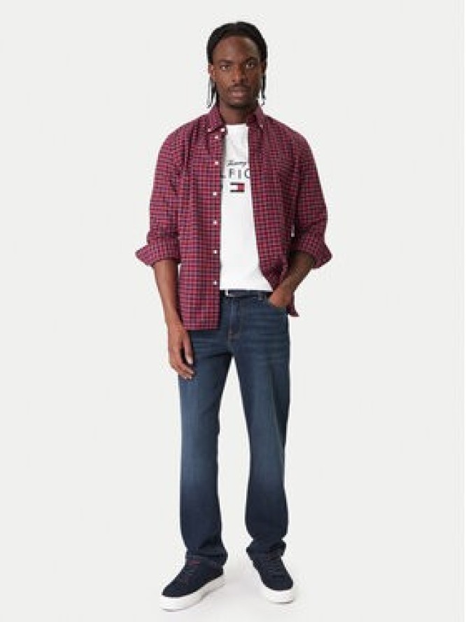 Tommy Hilfiger Jeansy Denton MW0MW41902 Granatowy Straight Fit