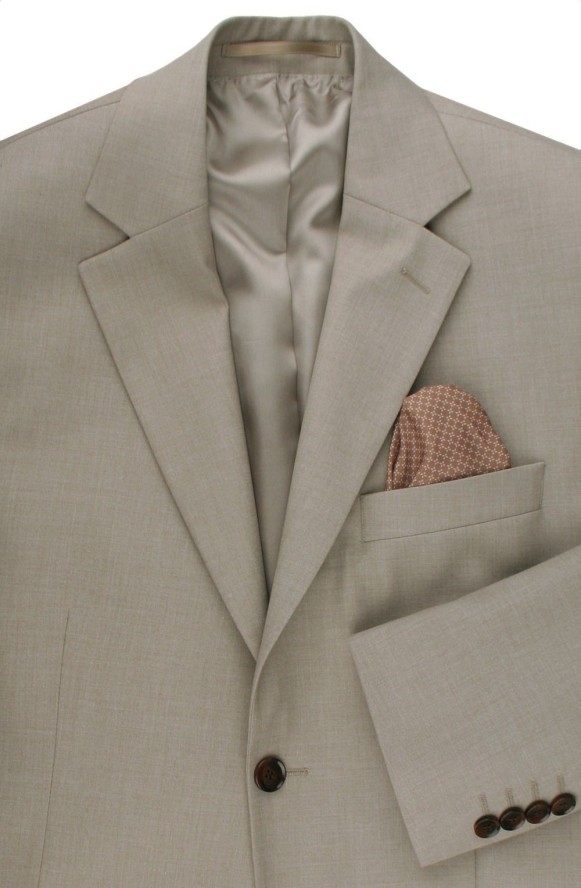 Taliowany Garnitur (Slim) - MEN'SFIELD - Beżowy