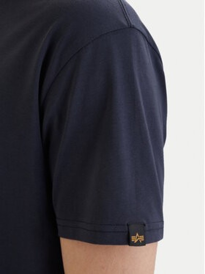 Alpha Industries T-Shirt Basic 118533 Granatowy Regular Fit
