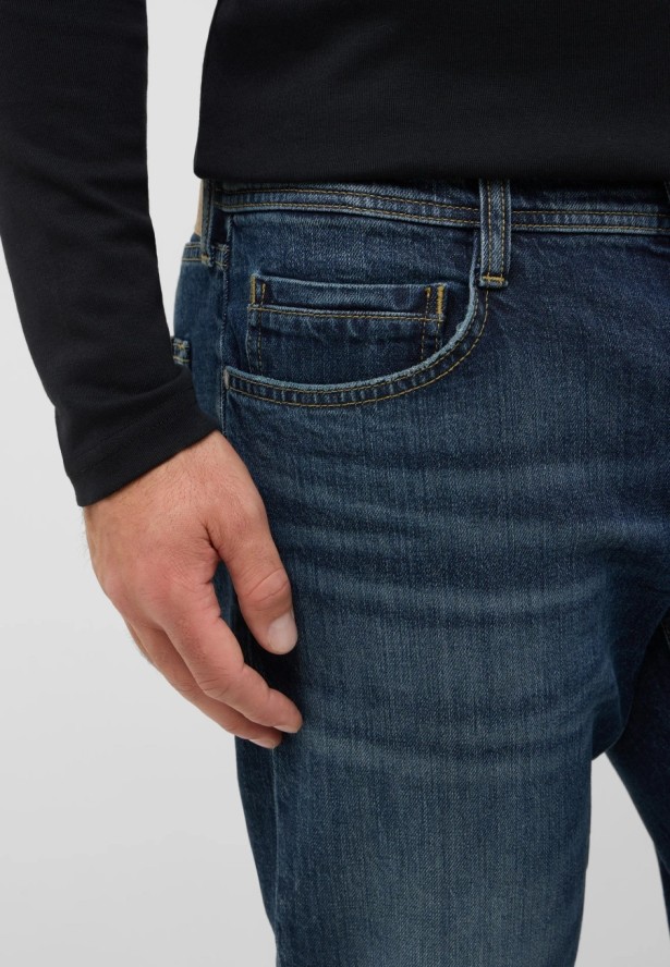 Męskie Spodnie jeansowe Mustang Style Denver Straight Denim Blue 1016817 5000 873