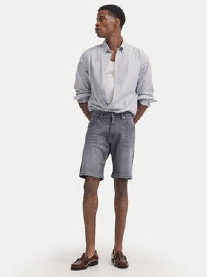 Bugatti Szorty jeansowe 3138D-76604C M Szary Modern Fit