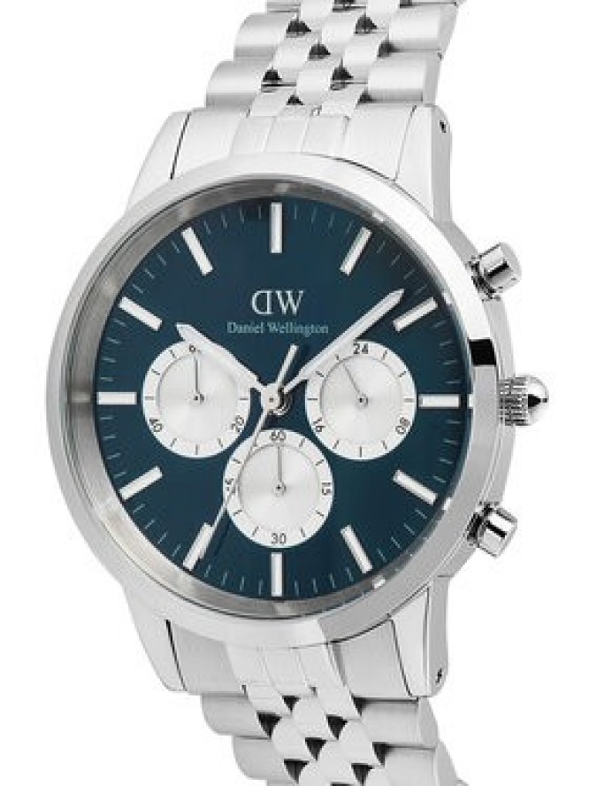 Daniel Wellington Zegarek Iconic Chronograph DW00100874 Srebrny