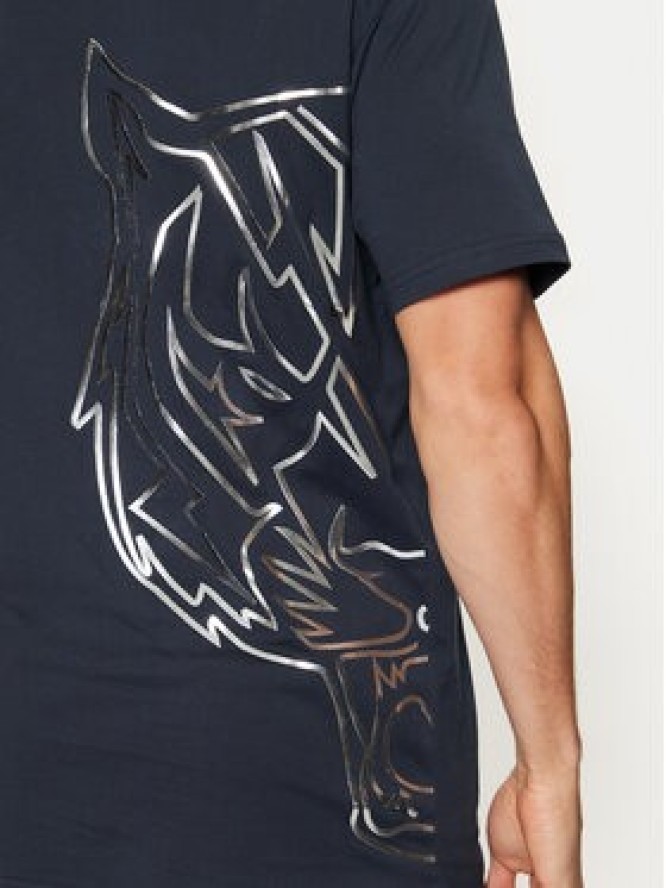 Plein Sport T-Shirt AADC MTK7913 STE003N Granatowy Regular Fit