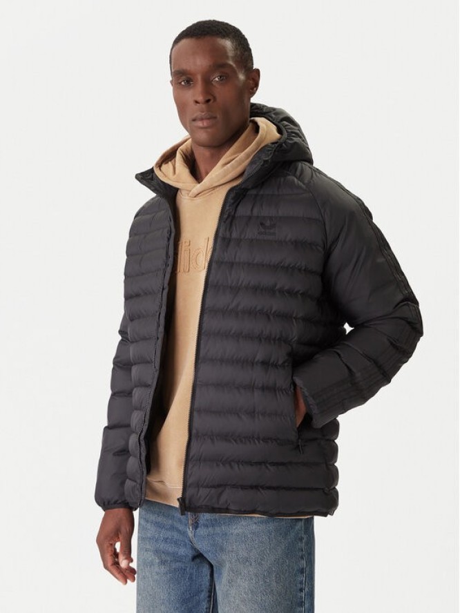 adidas Kurtka przejściowa JX4117 Czarny Slim Fit