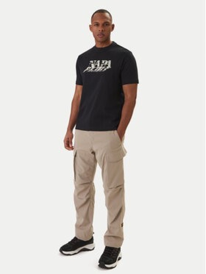 Napapijri T-Shirt Lodestar NP0A4FGY Czarny Regular Fit