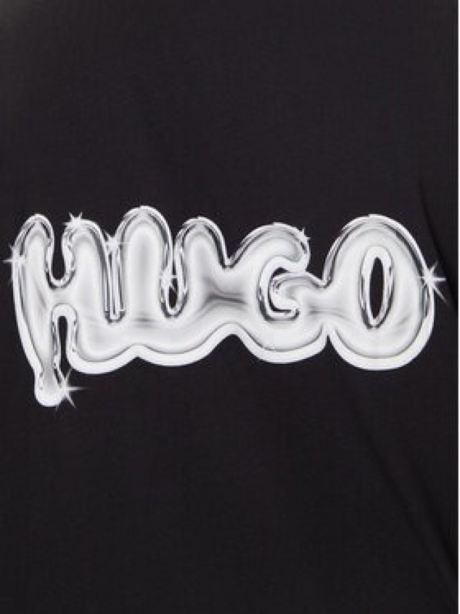 HUGO T-Shirt Nyrotee 50549769 Czarny Loose Fit