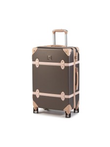Semi Line Walizka średnia T5508-3 Brązowy