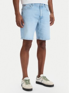 Tommy Hilfiger Szorty jeansowe Denton MW0MW42625 Niebieski Straight Fit
