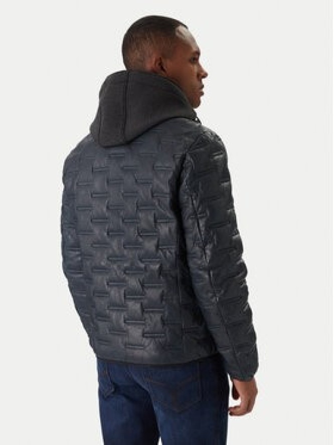 Milestone Kurtka skórzana MS Alonso 5310196 0715 Granatowy Regular Fit