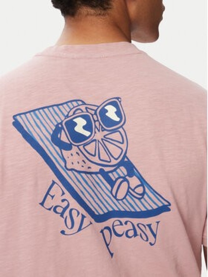 Napapijri T-Shirt S-Elior NP0A4HZY Różowy jasny Relaxed Fit