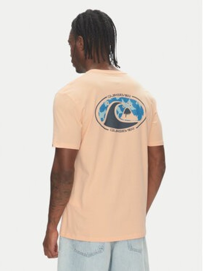 Quiksilver T-Shirt Ev Flower Chaos Ss EQYZT08050 Pomarańczowy Regular Fit