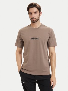 adidas T-Shirt Essentials Linear KF2390 Beżowy Regular Fit