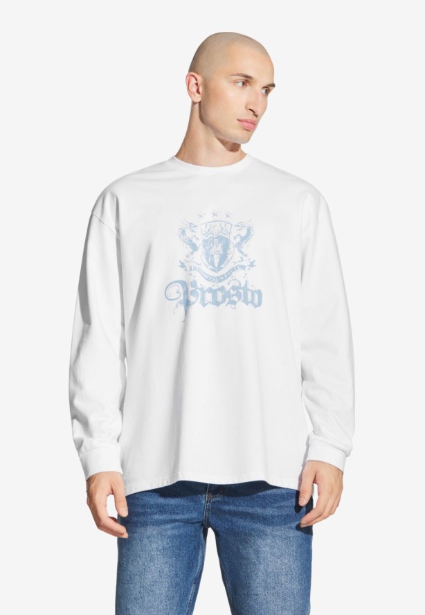 Koszulka sportowa męska Prosto Crest z długim rękawem