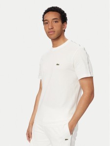 Lacoste T-Shirt TH0888 Biały Regular Fit