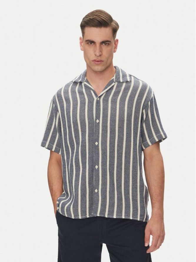 Jack & Jones Koszula Coba 12271060 Granatowy Relaxed Fit