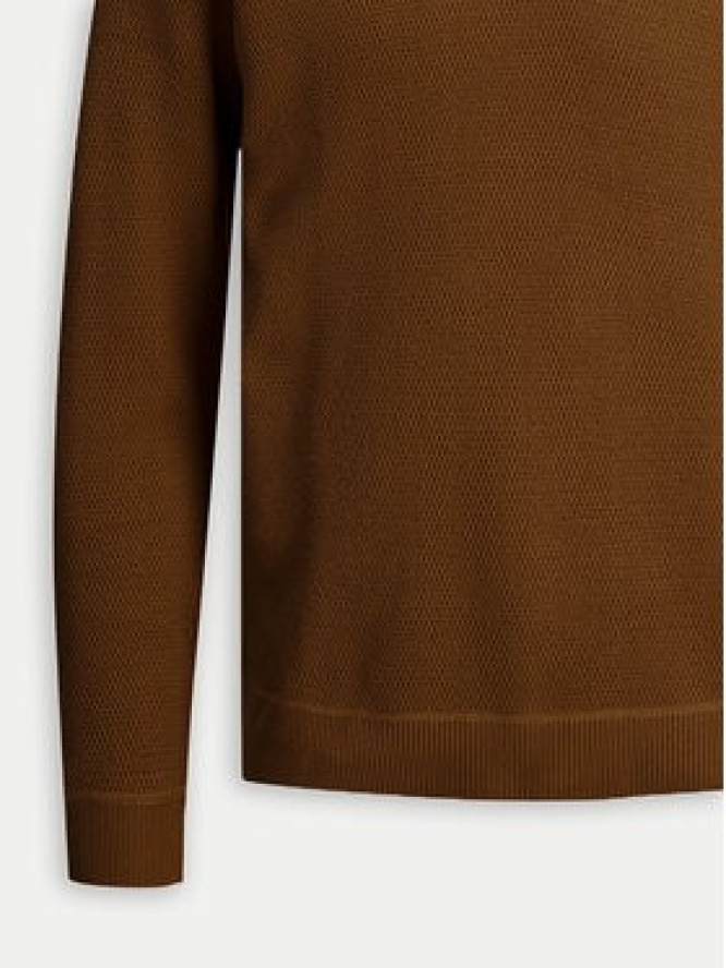 Jack & Jones Sweter 12264668 Brązowy Regular Fit