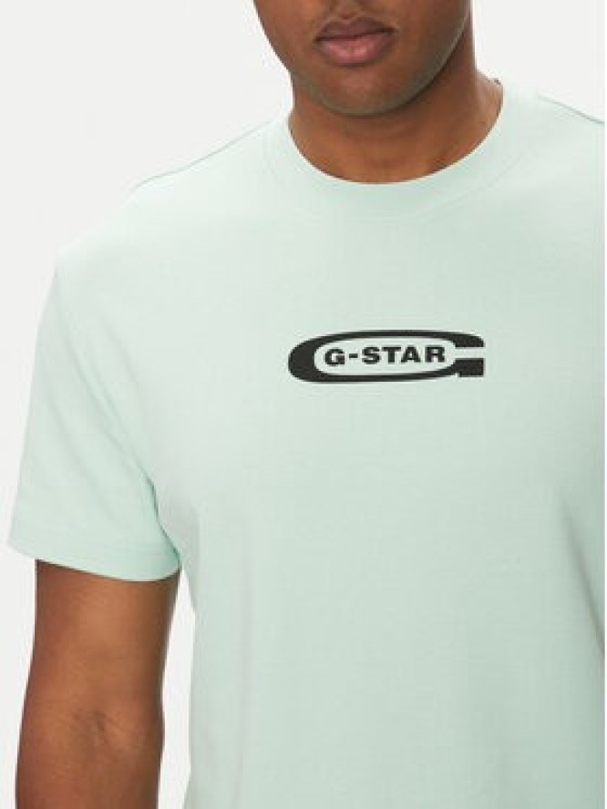 G-Star Raw T-Shirt Old Skool D25967-C812 Zielony Regular Fit