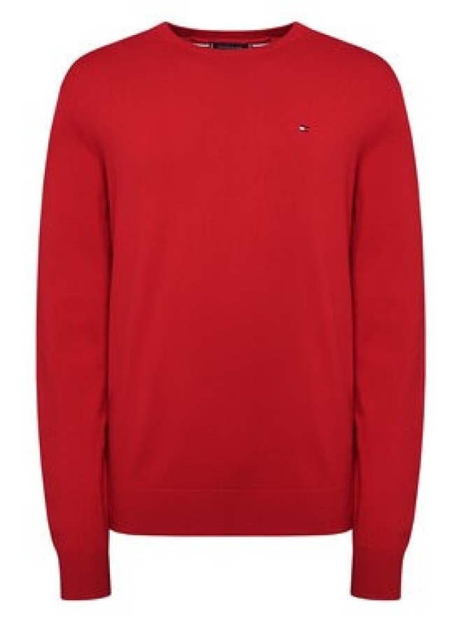 Tommy Hilfiger Sweter Essential Ssnl MW0MW39999 Czerwony Regular Fit