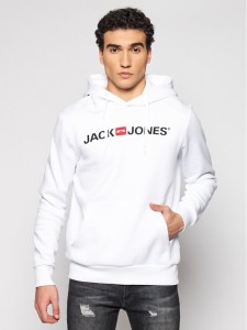 Jack & Jones Bluza Corp Old Logo 12137054 Biały Regular Fit