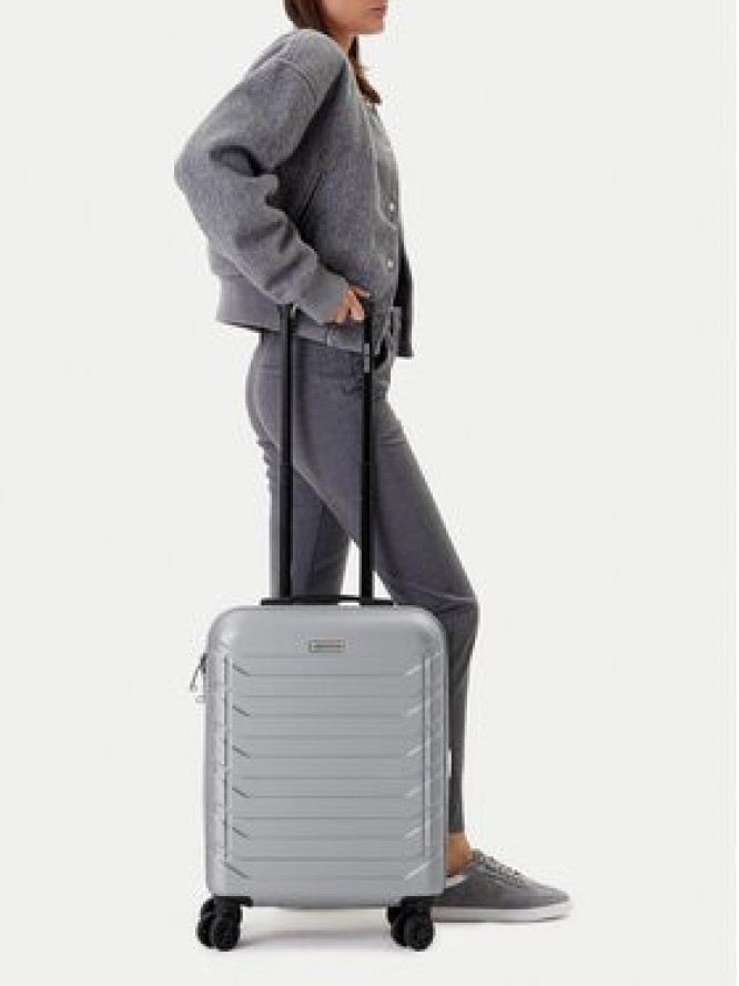 Gino Rossi Walizka kabinowa GIN-S-003-05-SILVER Srebrny