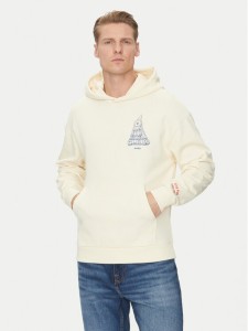 HUGO Bluza 50535344 Écru Regular Fit