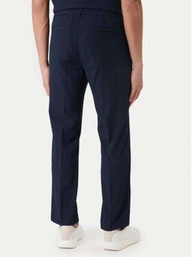 Calvin Klein Spodnie materiałowe LV04LF609G Granatowy Straight Fit