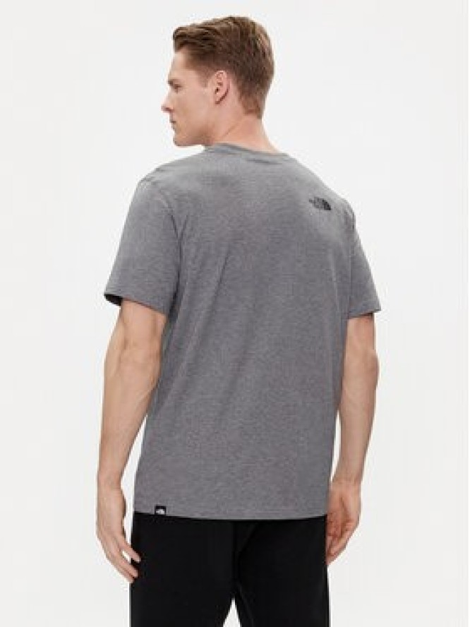 The North Face T-Shirt Simple Dome NF0A87NG Szary Regular Fit