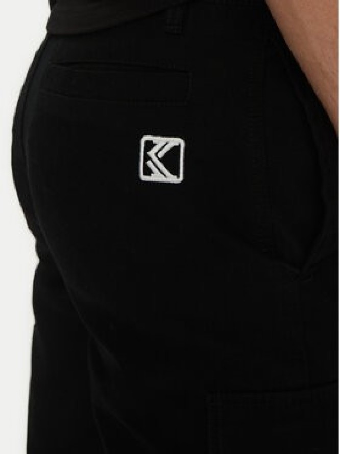 Karl Kani Szorty materiałowe Retro Washed 6012261 Czarny Regular Fit