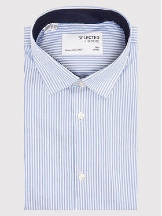 Selected Homme Koszula New Mark 16058640 Błękitny Slim Fit