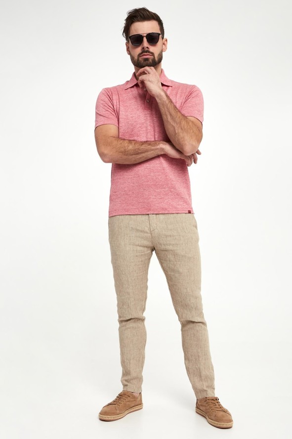 Polo męskie lniane PAUL&SHARK