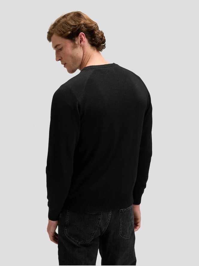 MESKI SWETER LEE CLEAN RAGLAN SWEATER BLACK 112378518