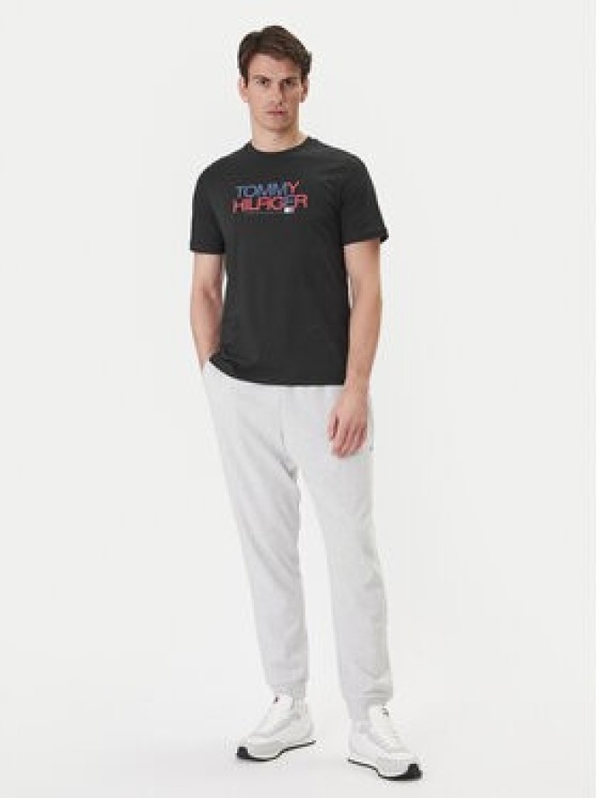 Tommy Hilfiger T-Shirt Brand Love Big Text MW0MW42369 Czarny Regular Fit