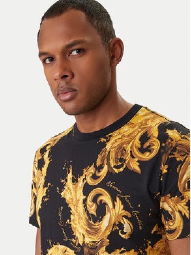 Versace Jeans Couture T-Shirt 80GAH6S0 JS543 Czarny Regular Fit