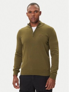 Aeronautica Militare Sweter 252MA1578UL00506 Zielony Regular Fit