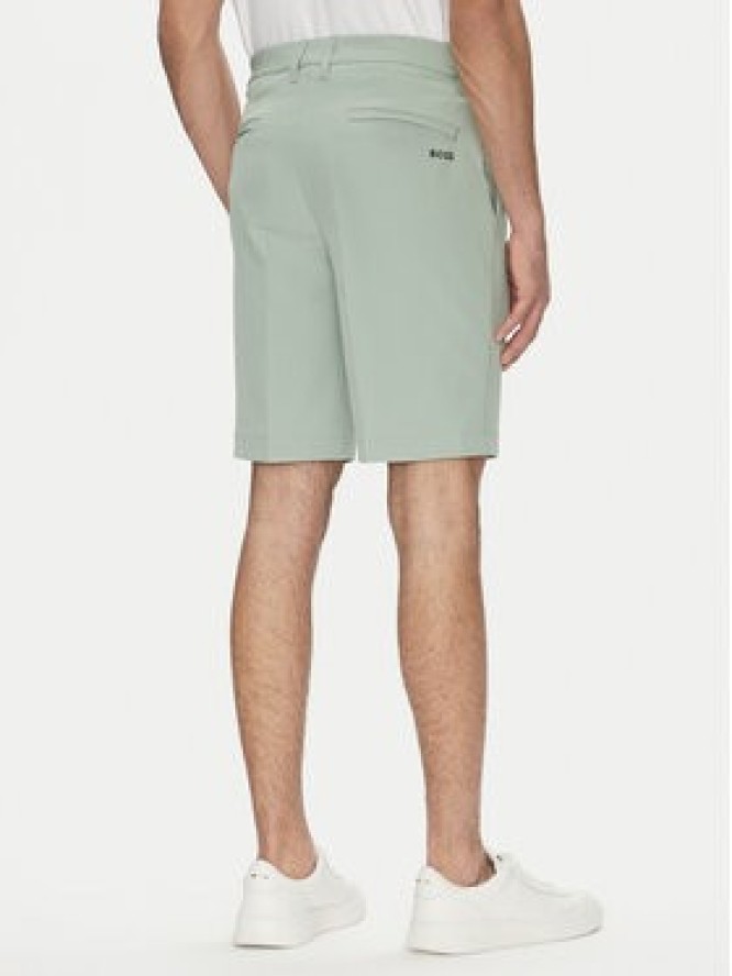 BOSS Szorty materiałowe S_Commuter_10.5 inch 50540337 Zielony Slim Fit