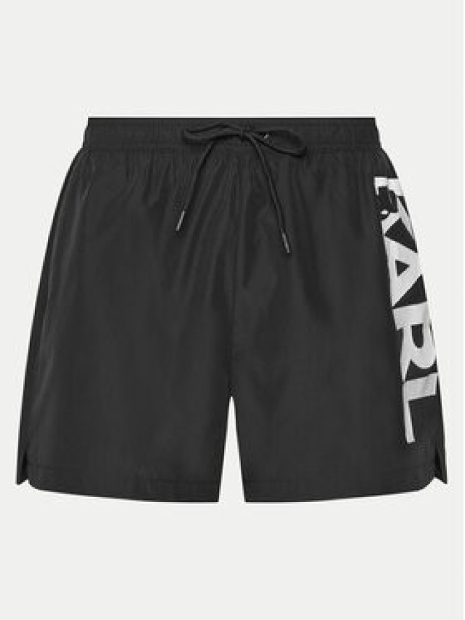 KARL LAGERFELD Szorty kąpielowe A1M46013 Czarny Regular Fit