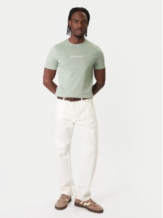 Guess Jeans T-Shirt M4YI52 K8HM0 Zielony Regular Fit