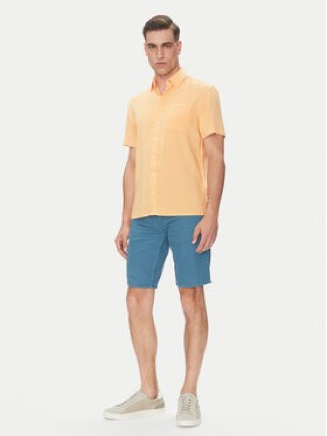 Blend Koszula 20716363 Pomarańczowy Regular Fit