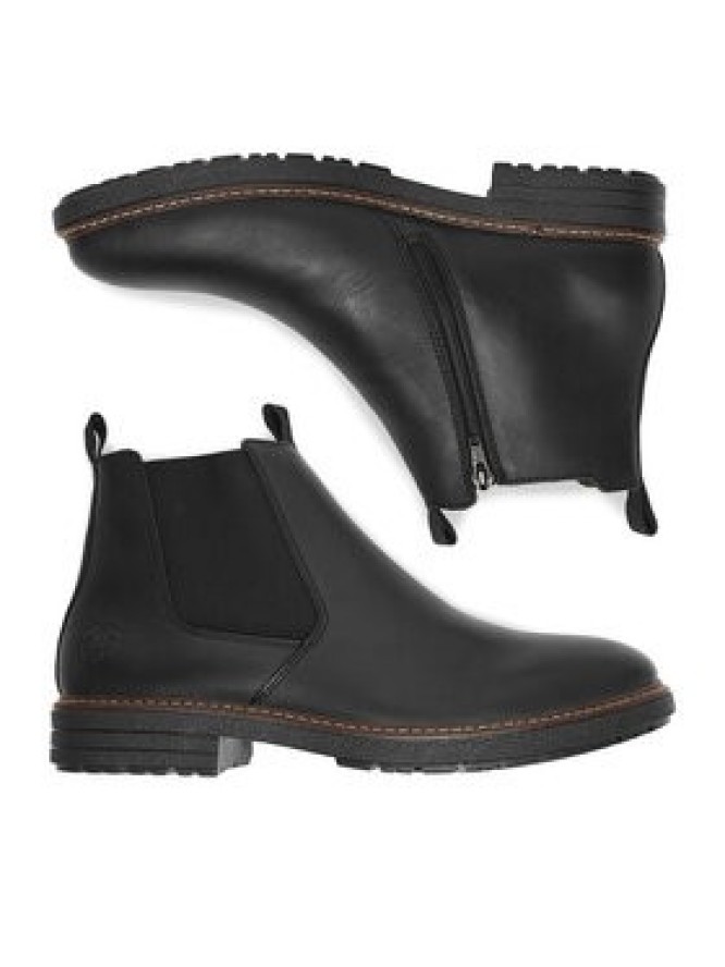 Rieker Botki 33180-00 Czarny
