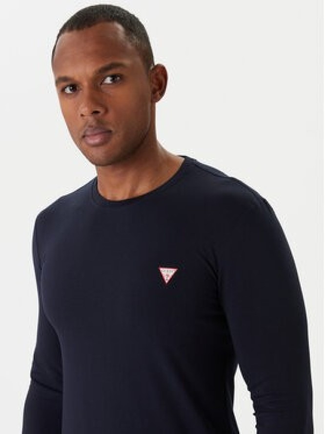 Guess Longsleeve M2YI28 J1314 Granatowy Slim Fit
