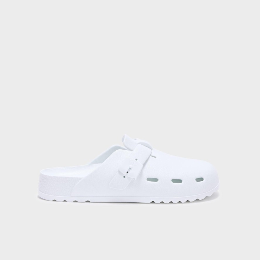 Klapki basenowe unisex do pływania Bahia Clog białe