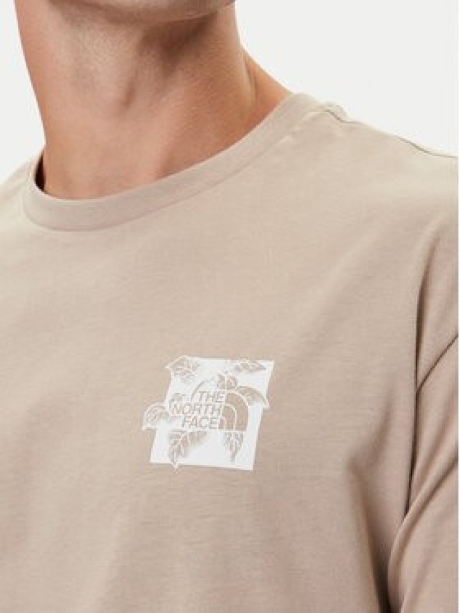 The North Face T-Shirt Connect NF0A8E3Y Beżowy Relaxed Fit