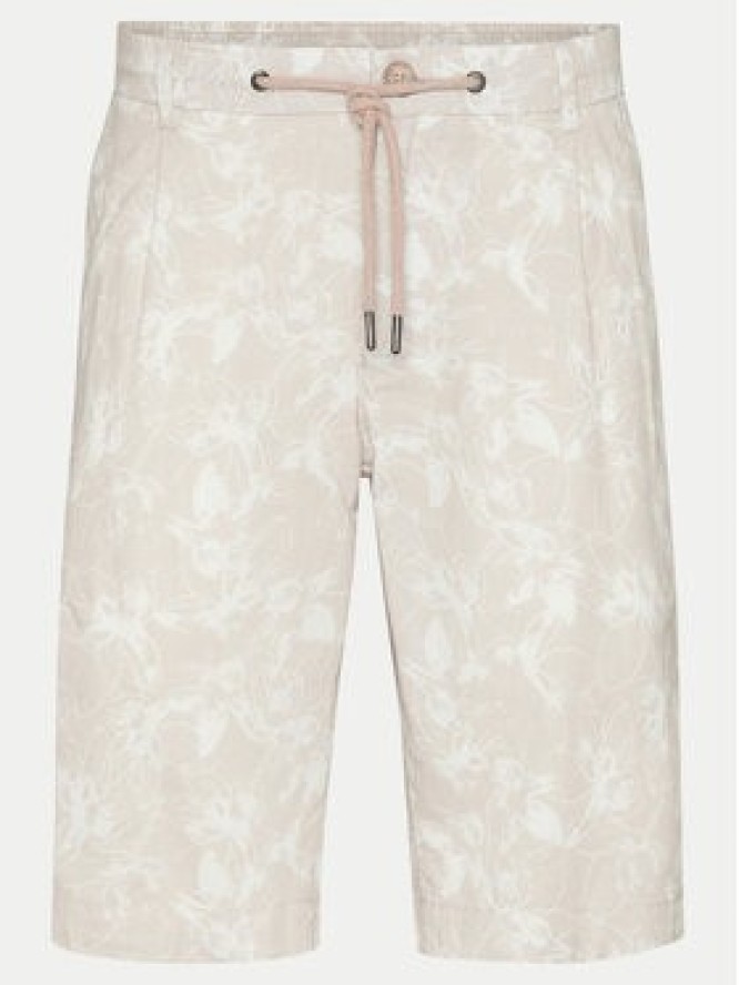 Bugatti Szorty materiałowe 1949 56416A Beżowy Slim Fit