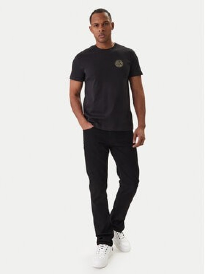 Versace Jeans Couture T-Shirt 80GAHT03 CJ00T Czarny Regular Fit