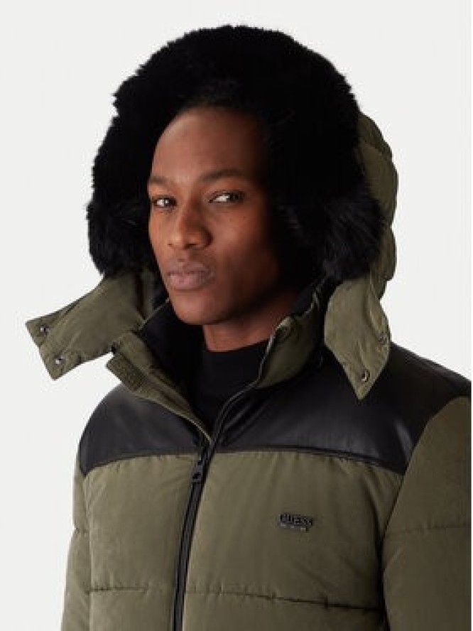 Guess Kurtka zimowa M5BL2A W2202 Zielony Regular Fit